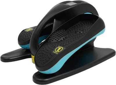 Elektrische Crosstrainer - Zitbeentrainer - Spierontspanning Thuis - Stille Werking - 25 kg capaciteit - Blauw Zwart