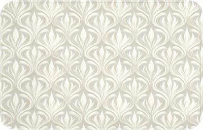 WC mat 80x50 cm - Antislip - Barok - Patroon - Beige - Toiletmat - Vloermat - Douchemat - Toilet tapijt - Toiletmatten