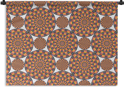 Wandkleed - Wanddoek - Mandala - Mexico - Patroon - 120x90 cm - Wandtapijt