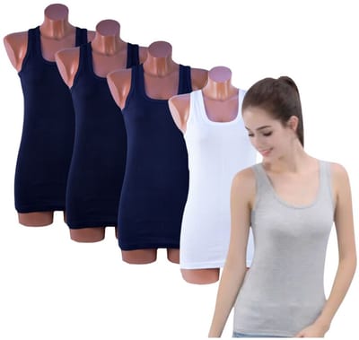 Dames Hemden 5 Pack – Mix Kleuren – Extra Lang – 100% Katoen – Maat XL