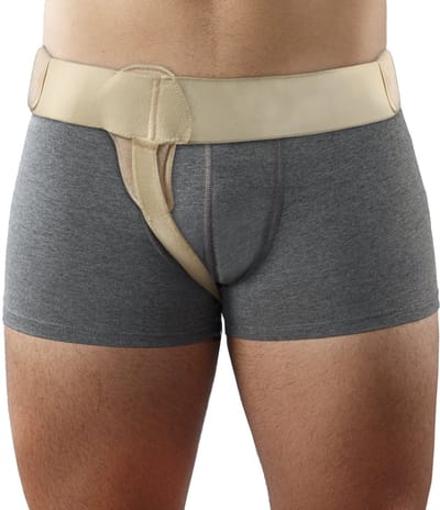 Mövibrace - Liesbreukband rechts - Breukband - Verstelbaar - Unisex - Beige - Maat XXL