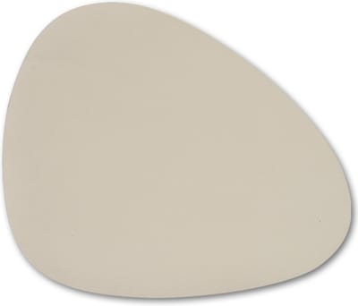 Zeller Placemats - 4x - lederlook - beige - 34 x 42 cm - tafel dekken - onderleggers