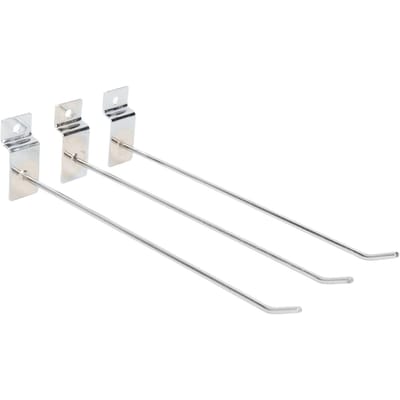 50 STUKS Sleufbordhaak 20cm 3.3mm Aluminiumlegering Lamellenwand Hanger voor Thuis Winkelcentrum