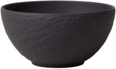 Villeroy en Boch Manufacture Rock Dipschaaltjes, moderne schaaltjes voor fingerfood en dips, premium porselein, vaatwasmachinebestendig, zwart