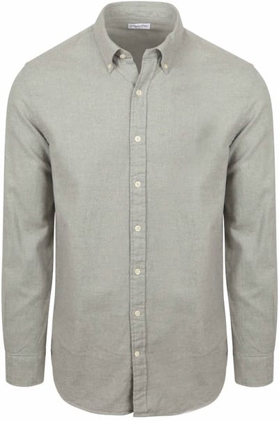 McGregor Overhemd Flanel Melange Grijs - Maat S - Heren - Overhemden Casual