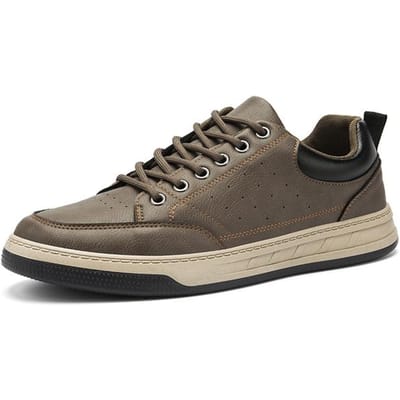 Baskets d'été Nouvelles Chaussures Décontractées pour Homme Mode Homme Respirantes Marche Plates Chaussures pour Homme Semelle Souple Lacets Baskets Taille 39 -44 43 marron