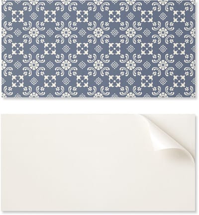 Zelfklevend paneel met print - Perfect voor de keuken 100x50 cm Bloemenpatroon op de achtergrond