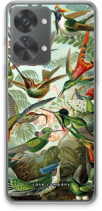 Case Company® - Hoesje geschikt voor OnePlus Nord 2T hoesje - Haeckel Trochilidae - Soft Cover Telefoonhoesje - Bescherming aan alle Kanten en Schermrand