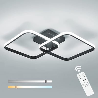 Haobosic - 50W LED Plafondlamp - Met afstandsbediening - Verstelbare helderheid - Moderne geometrisch design