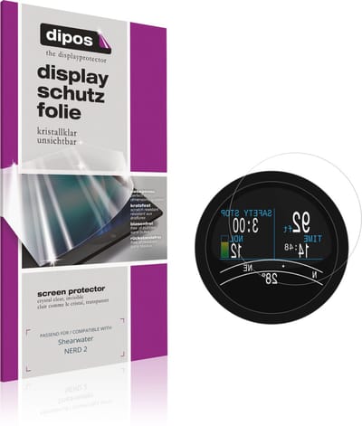 dipos – 6x Beschermfolie geschikt voor Shearwater NERD 2 | Krasbestendige & heldere Screenprotector Ultra-Thin