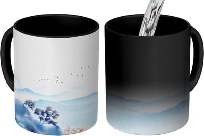 Magische Mok - Foto op Warmte Mokken - Koffiemok - Schilderij - Olieverf - Natuur - Magic Mok - Beker - 350 ML - Theemok