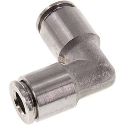 6mm 90 graden L-verbinding RVS Insteekfitting FKM