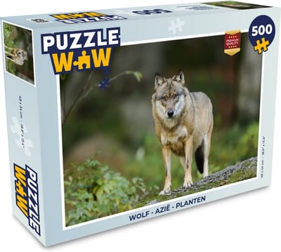 Puzzel Wolf - Azië - Planten - Legpuzzel - Puzzel 500 stukjes