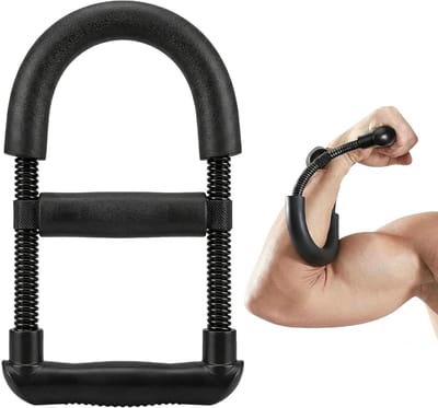 Effectieve onderarmtrainer voor atleten en muzikanten - polstraining, gripversterking en bicepsopbouw, instelbare weerstand 30-45 kg (25,5 x 14,5 cm)