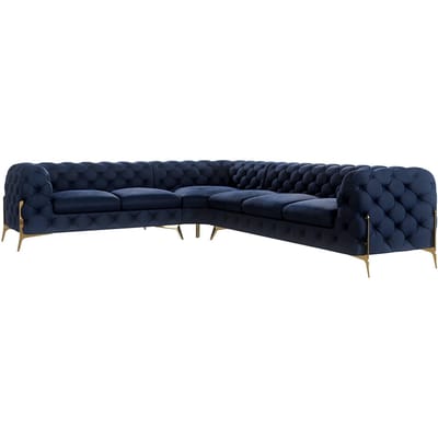 5-zitshoekbank Chelsea links velvet | Ropez