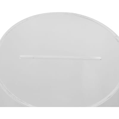 Tirelire Transparente Grande Capacité Résistante aux Chocs Boîte à Pourboires Transparente Acrylique Pot Économiseur de Pièces 25*15cm white