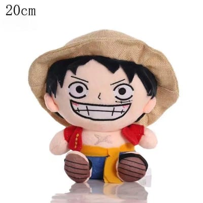 Originele 20CM One Piece Anime Figuren Pluche Speelgoed Luffy Zoro Speelgoed Cartoon Pluche Knuffel Gevulde Poppen Kinderen Verjaardag Kerstmis Duurzame Cadeaus