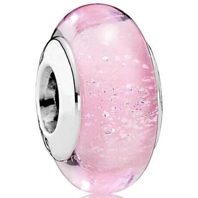Kleurrijk Murano Glas Origineel Koperen Bloem Blad Kosmische Regenboog Bedel Kralen Voor Armband DIY Vrouwen Sieraden Cadeau white