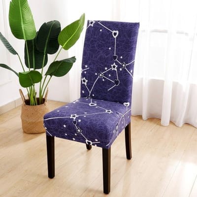 Stoelhoes met bloemenserie voor eetkamer, banket, hotelkeuken, spandex stretchprint, stoelhoezen, afneembare, wasbare stoeldecoratie 1 piece