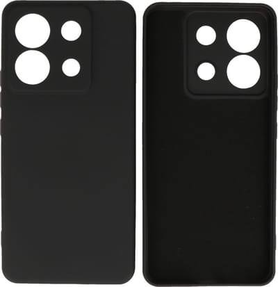 Hoesje Geschikt voor Xiaomi Redmi Note 13 Pro - Fashion Telefoonhoesje Backcover - Siliconen Hoesje - Zwart
