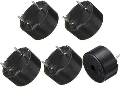 Passieve Piëzo Zoemer - Mini Sounder Luidspreker - Elektronische Alarmen - Compact Formaat - 9x5.5mm - Zwart