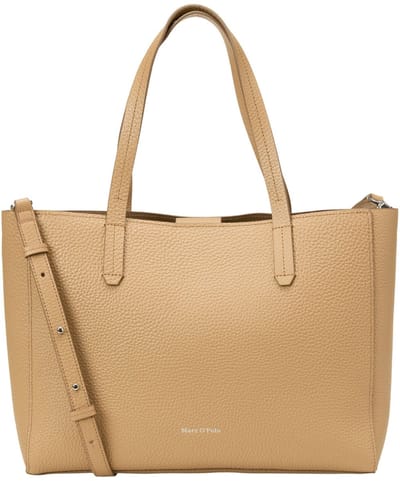 Marc O'Polo Schoudertas Busin Shopper Pure Sand Lichtbruin