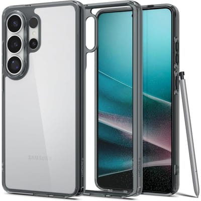 Spigen Ultra Hybrid Hoesje Geschikt voor Samsung Galaxy S26 Plus - Back Cover met Air Cushion - Transparant Grijs