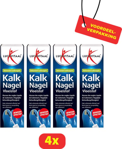 Lucovitaal Kalknagel Behandeling Voeistof - Antischimmel - 4 stuks - Voordeelverpakking