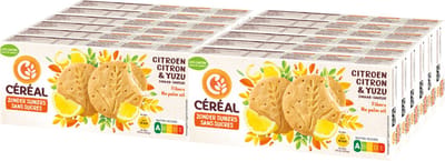 Céréal Koekjes Citroen & Yuzu - 12 x 132 gr - Voordeelverpakking
