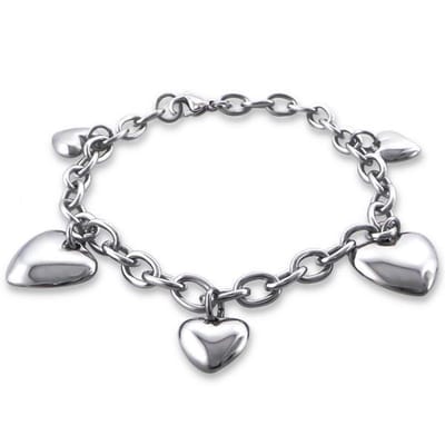 Amanto Armband Caol - 316L Staal - Bedel Hart - 18cm