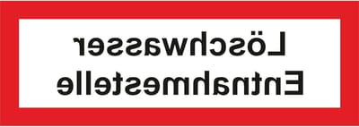 Aanwijzingsplaatje Bluswater - Veiligheidspictogram Waarschuwingsbord - Veiligheid Aangeven - UV- en Krasbestendig - 42x148 cm - Rood/Wit