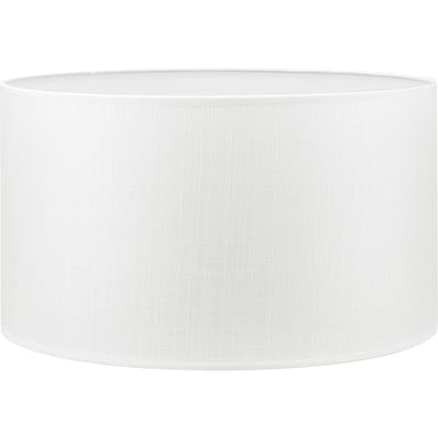 Home Sweet Home Lampenkap Canvas cilinder - van stof - Wit - Moderne stoffen Lampenkap - 40/40/22cm - E27 lamphouder - voor vloerlamp, tafellamp en