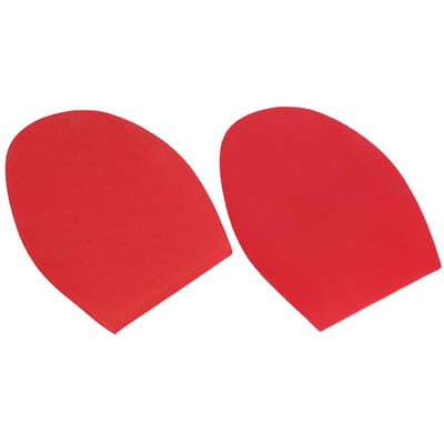 1 paar Schoenen Reparatie Rubber Zoolen Slijtvaste Rubber Hakken Anti-Slip Buitenzolen (Rood) rood