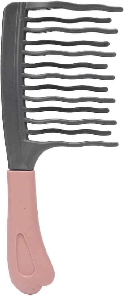 Grove Kam - Krul Kam - Haar Ontwarren - Dubbele Rij Tanden - 25 x 10 x 1 cm - Zwart