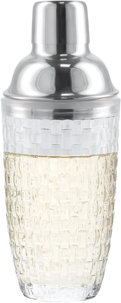 Cocktail Shaker 500ml van Glas met Transparante Zeef, Perfect voor Fruitige Mixdranken en Feestjes
