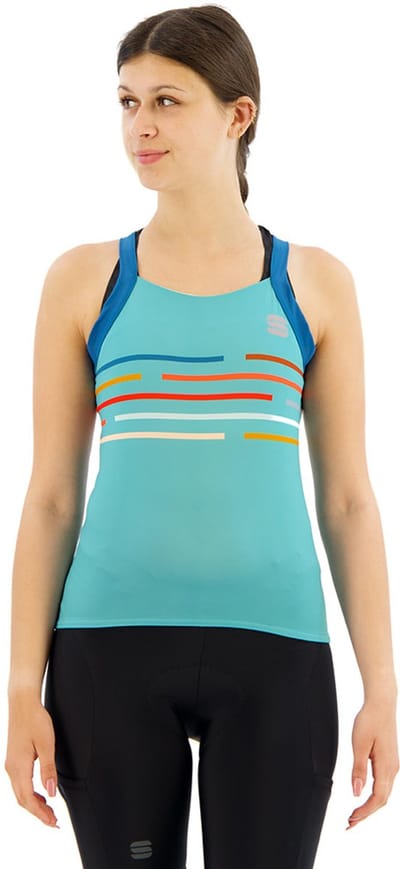 Sportful VELODROME TOP Dames Juniper Blue - Vrouwen - maat XS