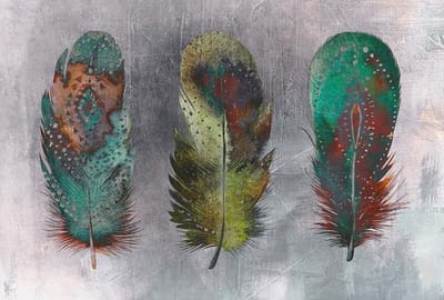 Fotobehang MotleyFeather2 DD117625 A.S. Création Atelier 47 | Goedkoop fotobehang