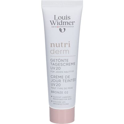 Louis Widmer Nutriderm Getinte Dagcrème UV 20 Zonder Parfum - 002 Bronze