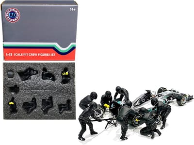 Miniatuur Figuren Set - Diorama Figuren - Model Bouwen - Gedetailleerd Ontwerp - 7 Delig - Zilver