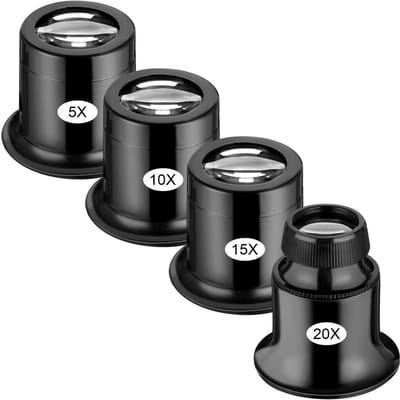 Cosensi - Draagbare Juweliersloep met 5x/10x/15x/20x Vergroting