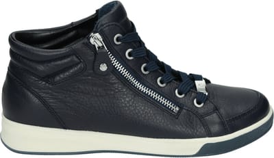 ara - 1244499 OM-ST-HIGHT-SOFT - Hoge sneakersVeterlaarzenDames veterschoenenDames sneakersHalf-hoge schoenen - Kleur: Blauw - Maat: 37.5