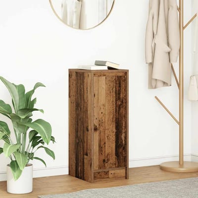 vidaXL - Dressoir - 29,5x34x76 - cm - bewerkt - hout - oud - houtkleurig