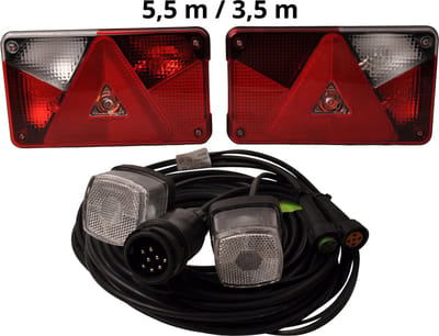 Aspock Multipoint 5 verlichtingsset - 5,5 meter hoofdkabel - 13 polig - inclusief voorgemonteerde markeringsverlichting