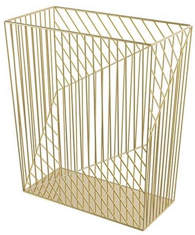 Gouden 6 Gallon Prullenbak voor Kantoor en Thuis - Vena Collectie