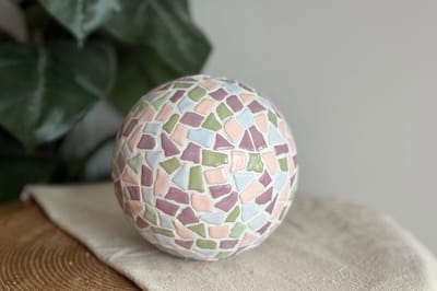 DIY Mozaïek Bol Pastel - Hobbypakket - Knutselpakket voor volwassenen - doe het zelf pakket - Little Creations