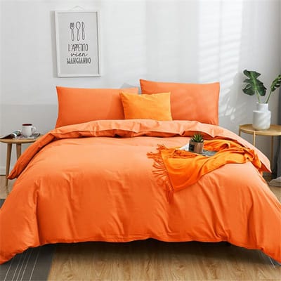 Ensemble Housse de Couette Turquoise Uni en Coton Pima King Queen Double Full Twin Simple Ensemble de Linge de Lit 160x210cm