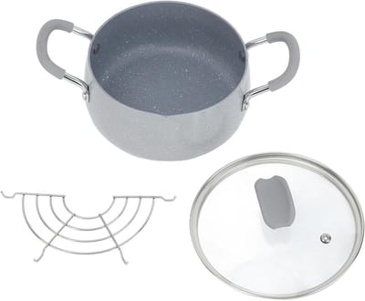 Japanse Frituurpan - Mini Frituur - Thuis Frituren - Dubbele Handgrepen - 30 x 22 x 13 cm - Zilver