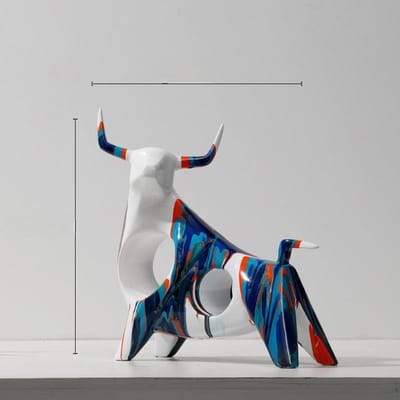 Abstracte Koe Ornamenten Dier Creatief Ontwerp Scandinavisch Woonkamer TV-meubel Entree Tafelblad Huis Zachte Decoratie Ambachten
