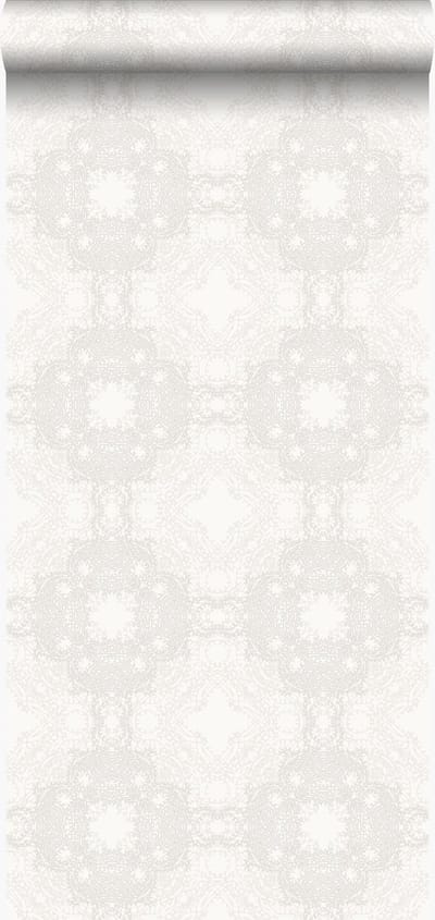 Origin Wallcoverings behang grafische vorm wit - 53 cm x 10.05 m - 346219