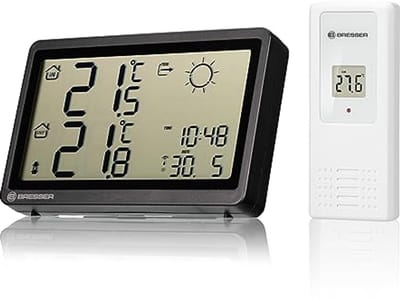 Draadloos Weerstation met Nauwkeurige Temperatuurmeting en Weersvoorspelling